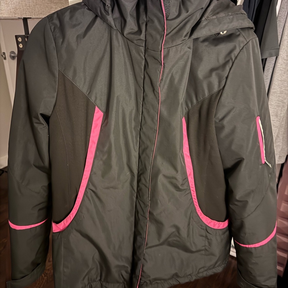 Black Jacket with Pink Accents